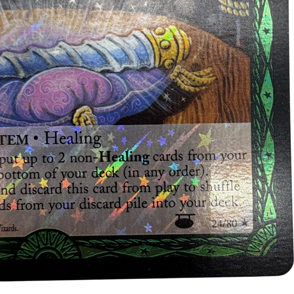 Harry Potter TCG Silver Unicorn Horn 24/80 Diagon Alley Rare Star Foil 2002 WOTC